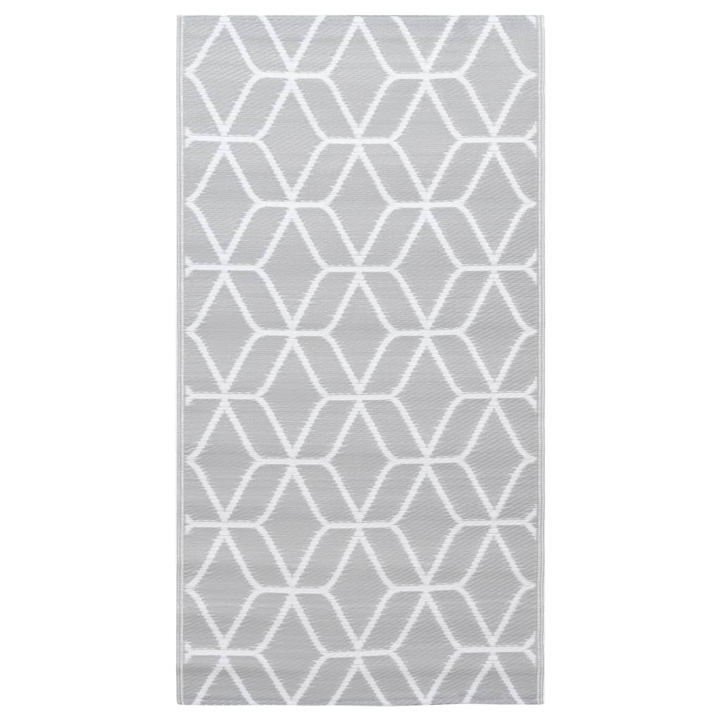 VidaXL Outdoor-Teppich Arakil 190x290 cm PP Grau