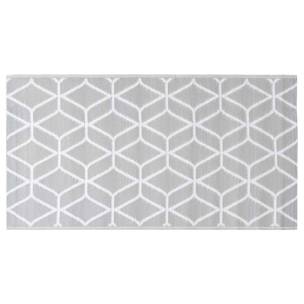 VidaXL Outdoor-Teppich Arakil 190x290 cm PP Grau