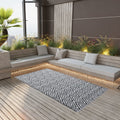 VidaXL Outdoor-Teppich Arakil 160x230 cm PP weiß und schwarz