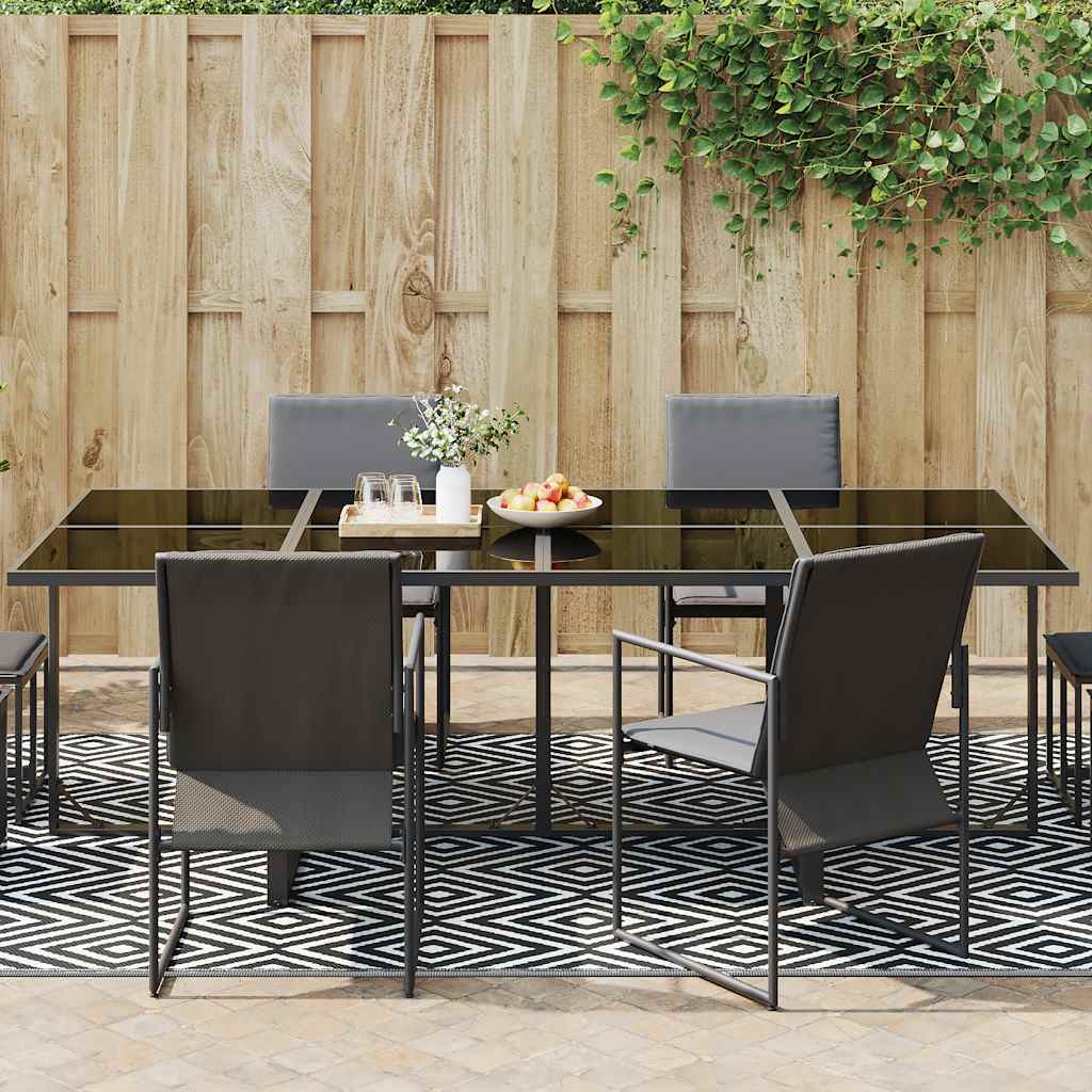 VidaXL Outdoor-Teppich Arakil 190x290 cm PP weiß und schwarz