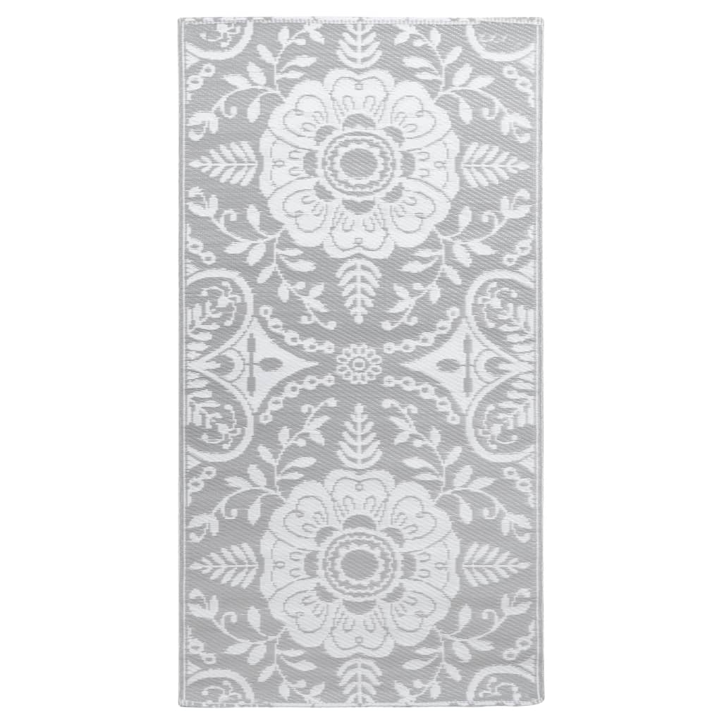 VidaXL Outdoor-Teppich Arakil 80x150 cm PP Hellgrau