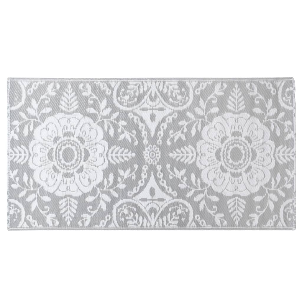 VidaXL Outdoor-Teppich Arakil 80x150 cm PP Hellgrau