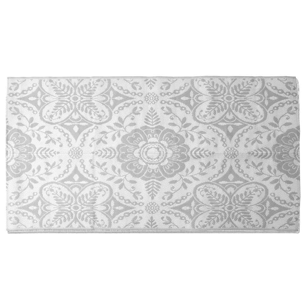 VidaXL Outdoor-Teppich Arakil 160x230 cm PP Hellgrau
