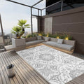 Vidaxl buitenkleed arakil 190x290 cm pp lichtgrijs