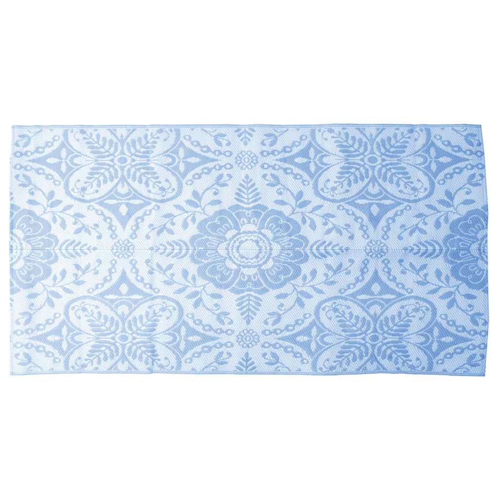 VidaXL Outdoor-Teppich Arakil 120x180 cm PP Babyblau