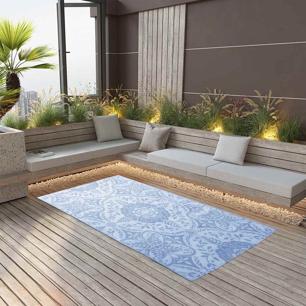 VidaXL Outdoor-Teppich Arakil 120x180 cm PP Babyblau