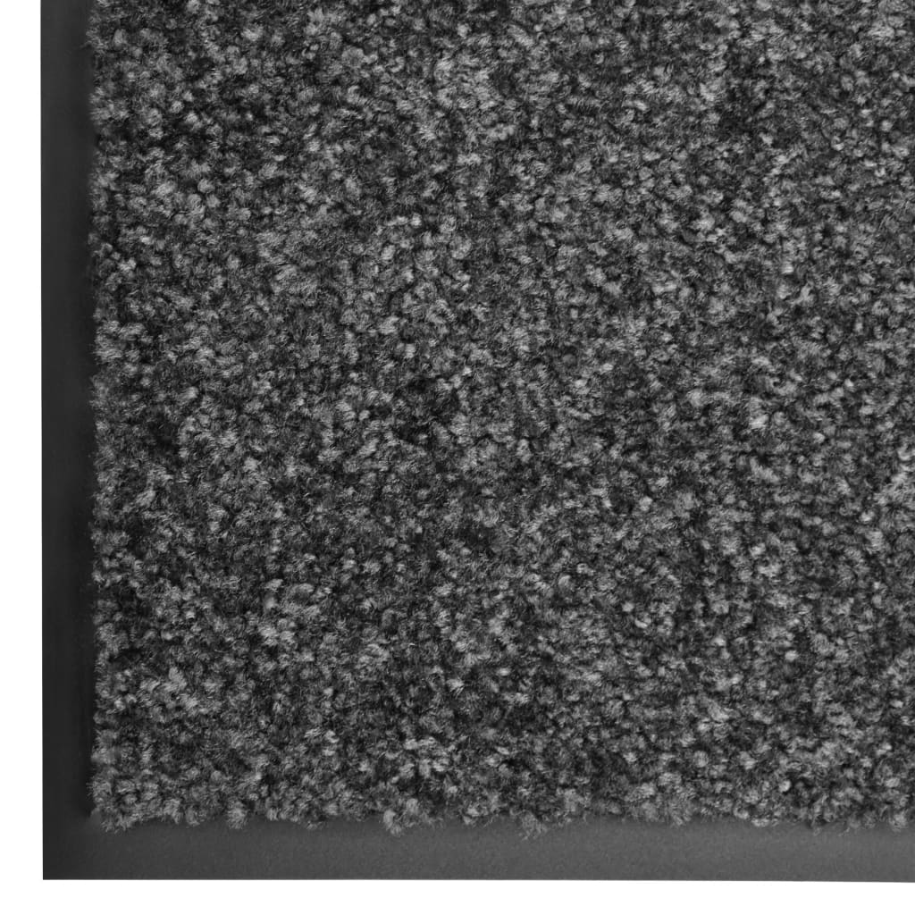 VidaXL Waschbare Fußmatte 40x60 cm Anthrazit