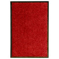 VidaXL Waschbare Fußmatte 40x60 cm Rot