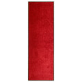 VidaXL Waschbare Fußmatte 60x180 cm Rot