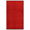 VidaXL Fußmatte, waschbar, 90 x 150 cm, Rot