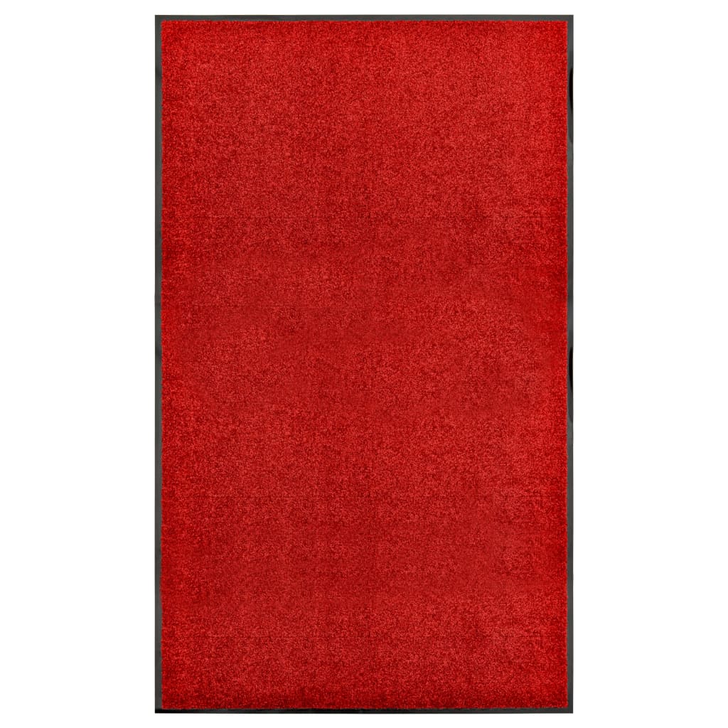 VidaXL Fußmatte, waschbar, 90 x 150 cm, Rot