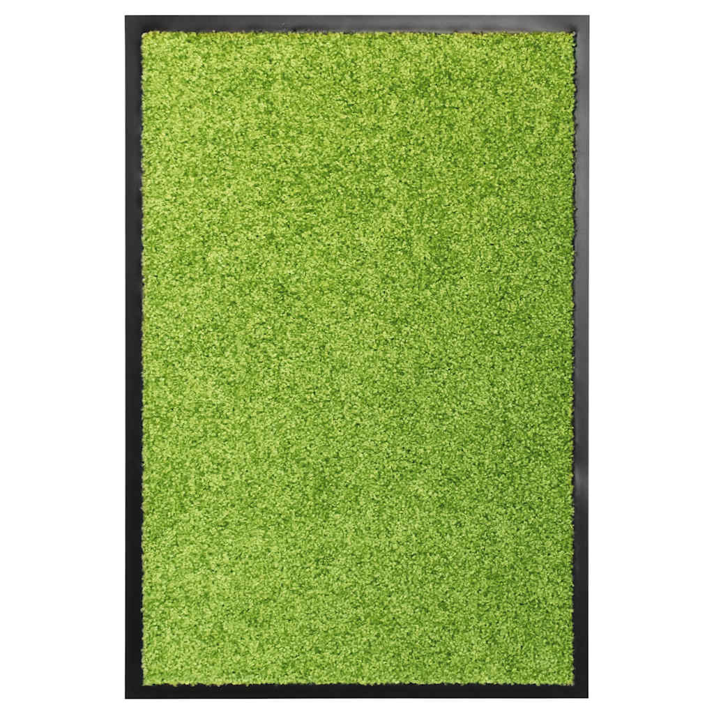 VidaXL Waschbare Fußmatte 40x60 cm Grün