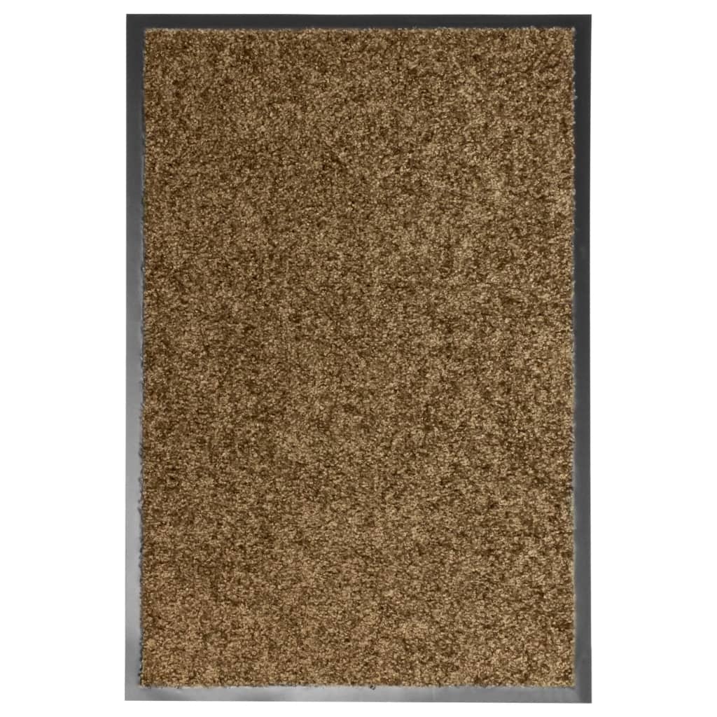 VidaXL Waschbare Fußmatte 40x60 cm Braun
