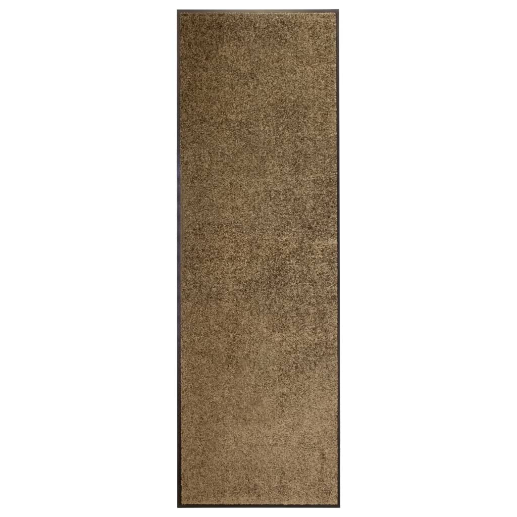 VidaXL Waschbare Fußmatte 60x180 cm Braun