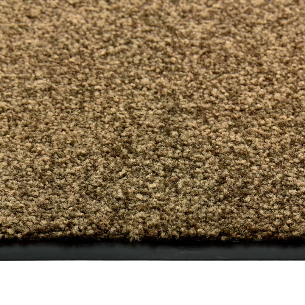 VidaXL Waschbare Fußmatte 60x180 cm Braun