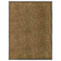 VidaXL Waschbare Fußmatte 90x120 cm Braun