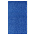 Vidaxl deurmat wasbaar 90x150 cm blauw