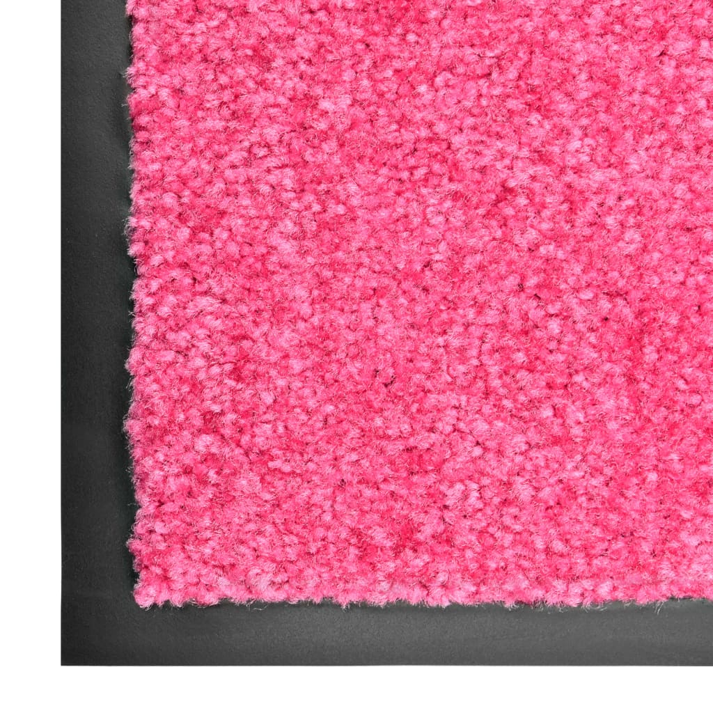 VidaXL Waschbare Fußmatte 40x60 cm Rosa