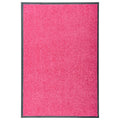 VidaXL Waschbare Fußmatte 60x90 cm Rosa