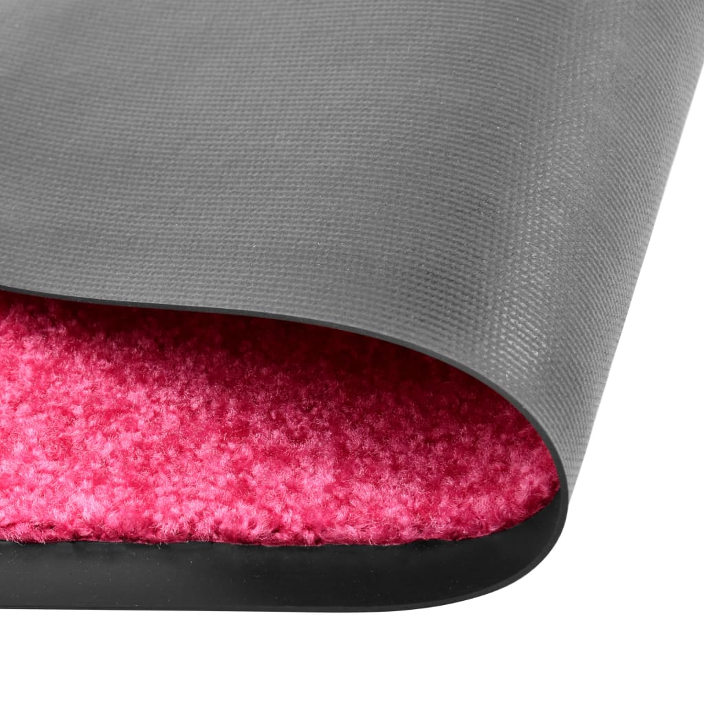 VidaXL Waschbare Fußmatte 60x90 cm Rosa