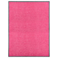 Vidaxl deurmat wasbaar 90x120 cm roze