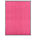 VidaXL Waschbare Fußmatte 90x120 cm Rosa
