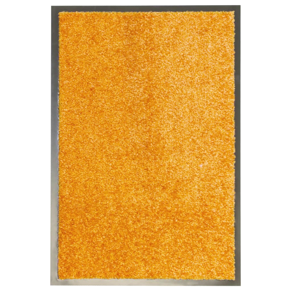 VidaXL Waschbare Fußmatte 40x60 cm Orange