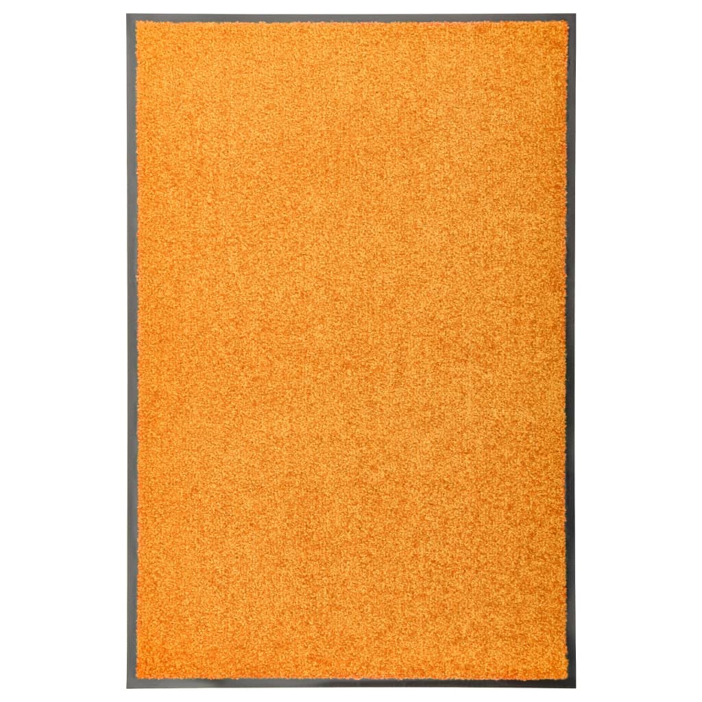 VidaXL Waschbare Fußmatte 60x90 cm Orange