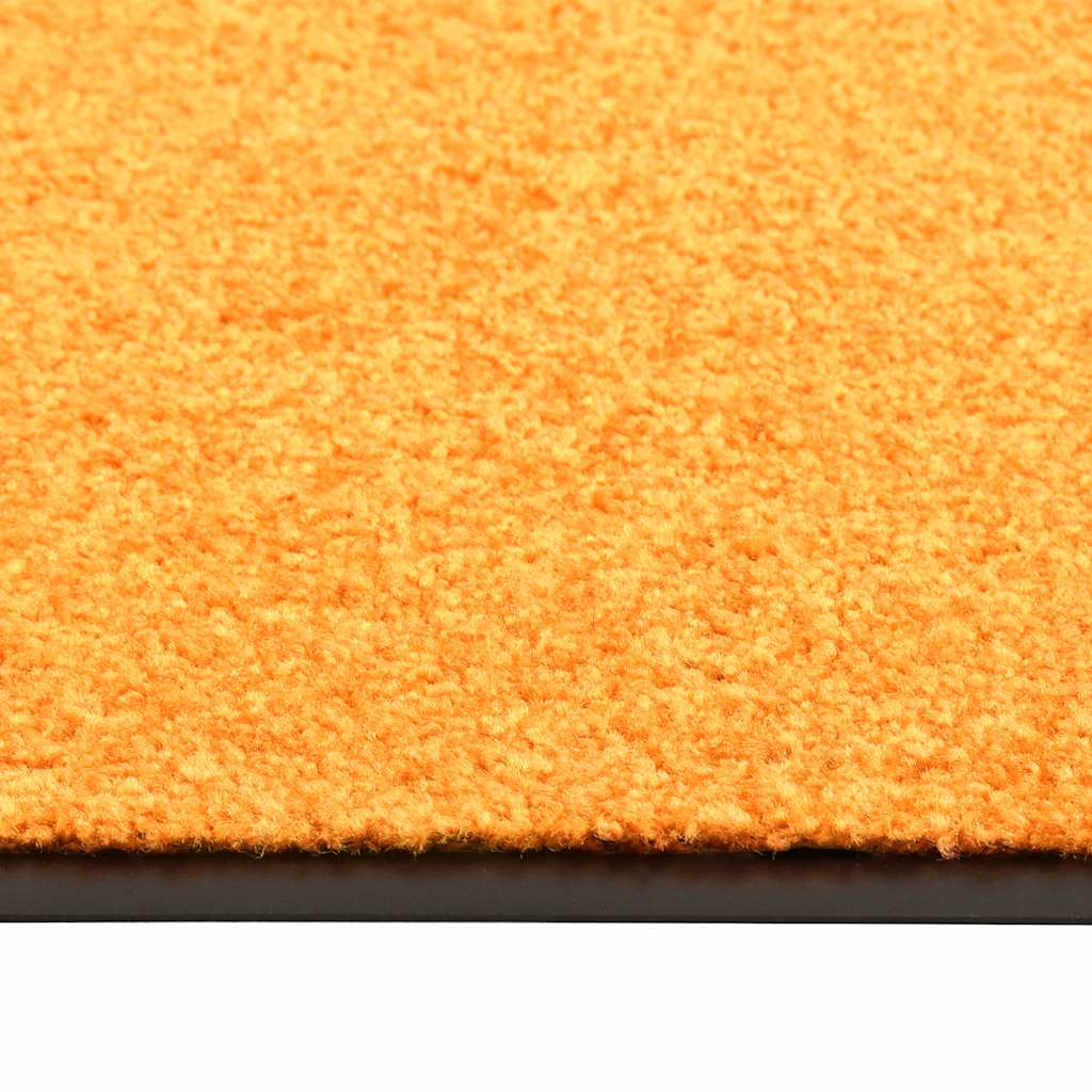 VidaXL Waschbare Fußmatte 60x90 cm Orange