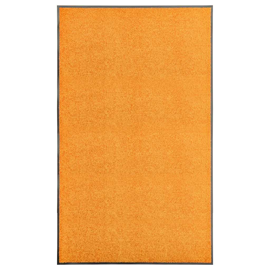 Vidaxl deurmat wasbaar 90x150 cm oranje