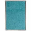 Vidaxl deurmat wasbaar 40x60 cm cyaan
