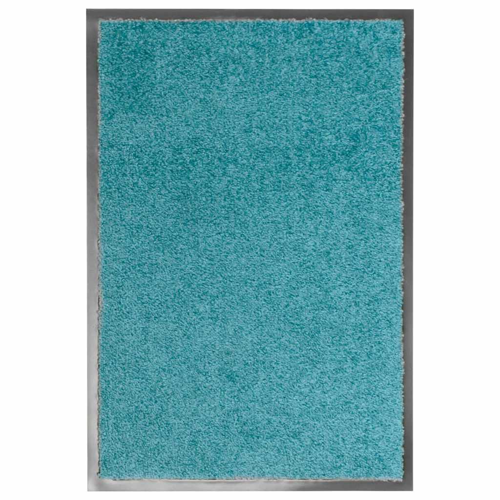 Vidaxl deurmat wasbaar 40x60 cm cyaan
