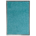 VidaXL Waschbare Fußmatte 40x60 cm Cyan