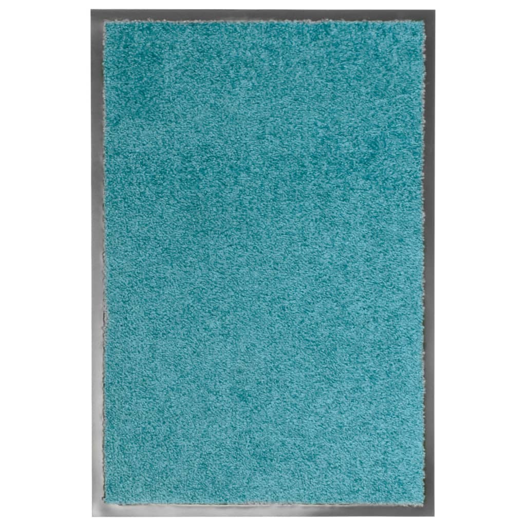 VidaXL Waschbare Fußmatte 40x60 cm Cyan