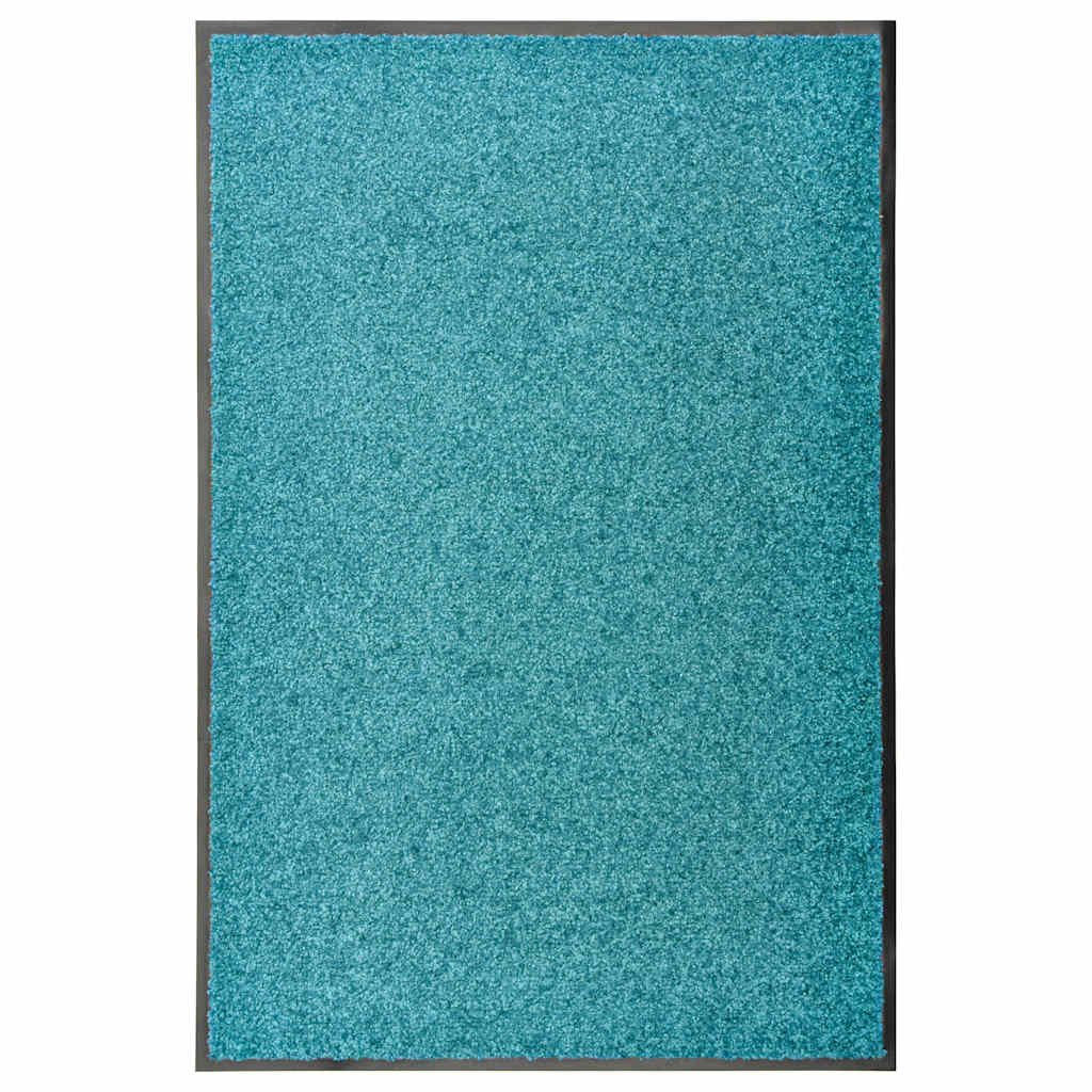 Vidaxl deurmat wasbaar 60x90 cm cyaan