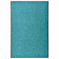 Vidaxl deurmat wasbaar 60x90 cm cyaan