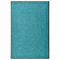 VidaXL Waschbare Fußmatte 60x90 cm Cyan