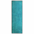 Vidaxl deurmat wasbaar 60x180 cm cyaan