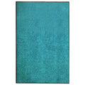 Vidaxl deurmat wasbaar 120x180 cm cyaan