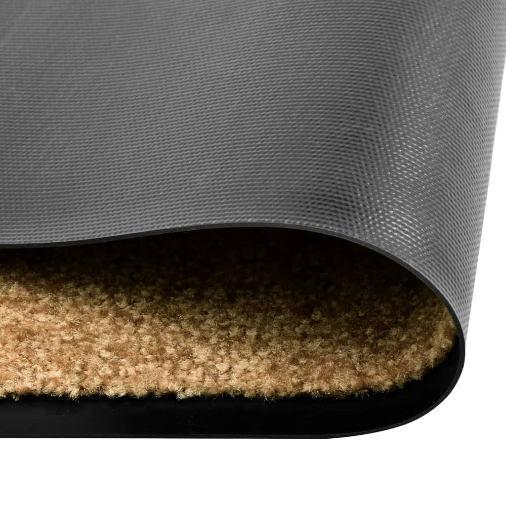 VidaXL Waschbare Fußmatte 40x60 cm Creme