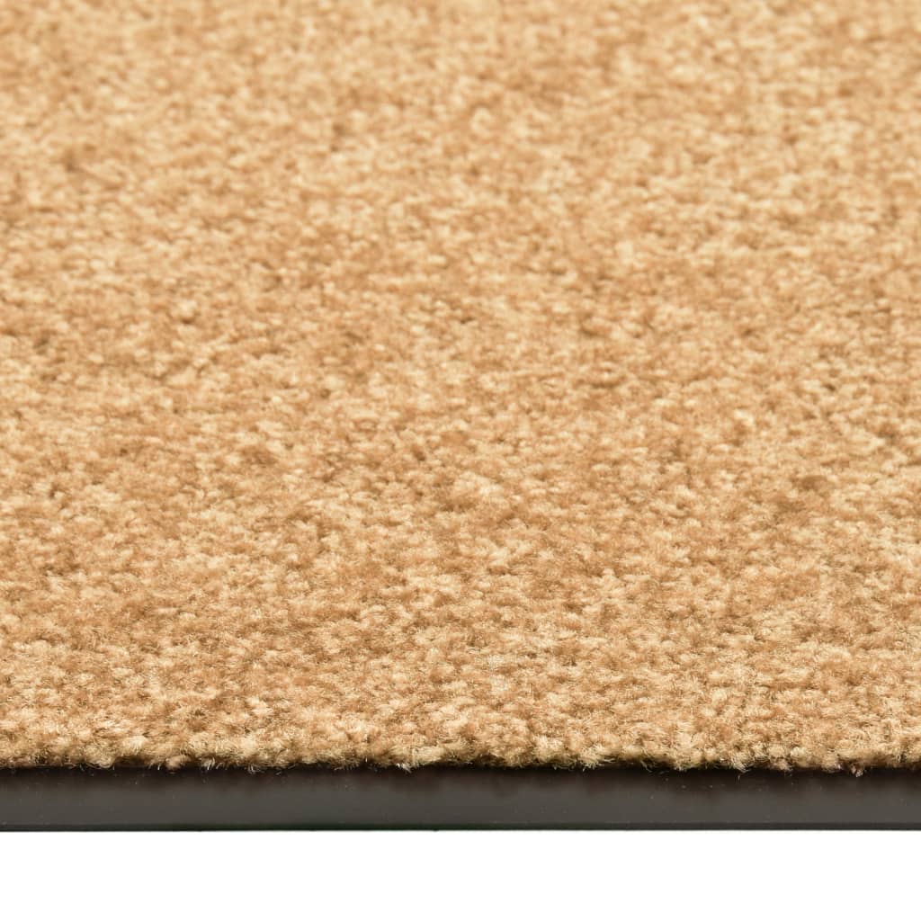 VidaXL Waschbare Fußmatte 40x60 cm Creme