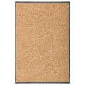 Vidaxl deurmat wasbaar 60x90 cm crème