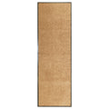 VidaXL Waschbare Fußmatte 60x180 cm Creme