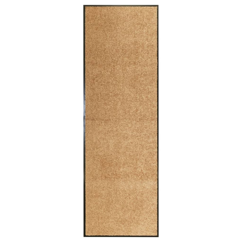 VidaXL Waschbare Fußmatte 60x180 cm Creme