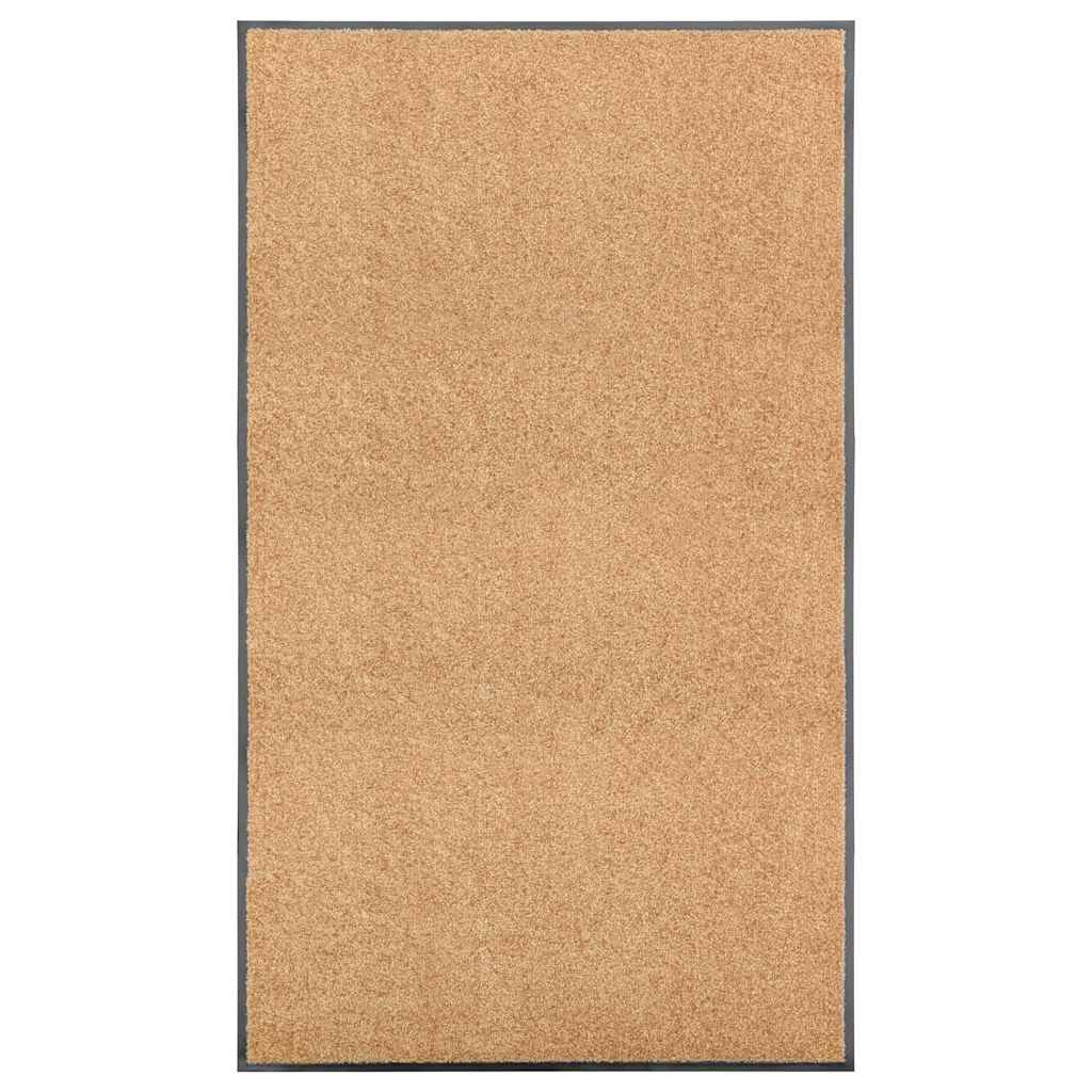 Vidaxl deurmat wasbaar 90x150 cm crème