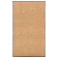 Vidaxl deurmat wasbaar 90x150 cm crème
