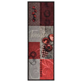VidaXL Küchenmatte, waschbar, Tomatenrot, 45 x 150 cm