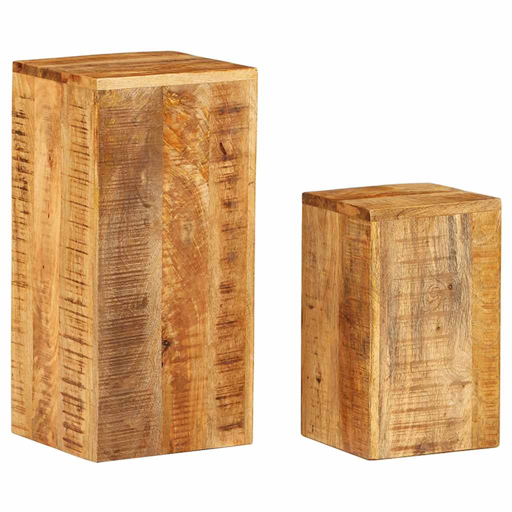 VIDAXL -Pflanzenstandards 2 Stcs Massives Mangoholz