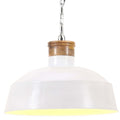 VidaXL Hängelampe Industrial E27 58 cm Weiß