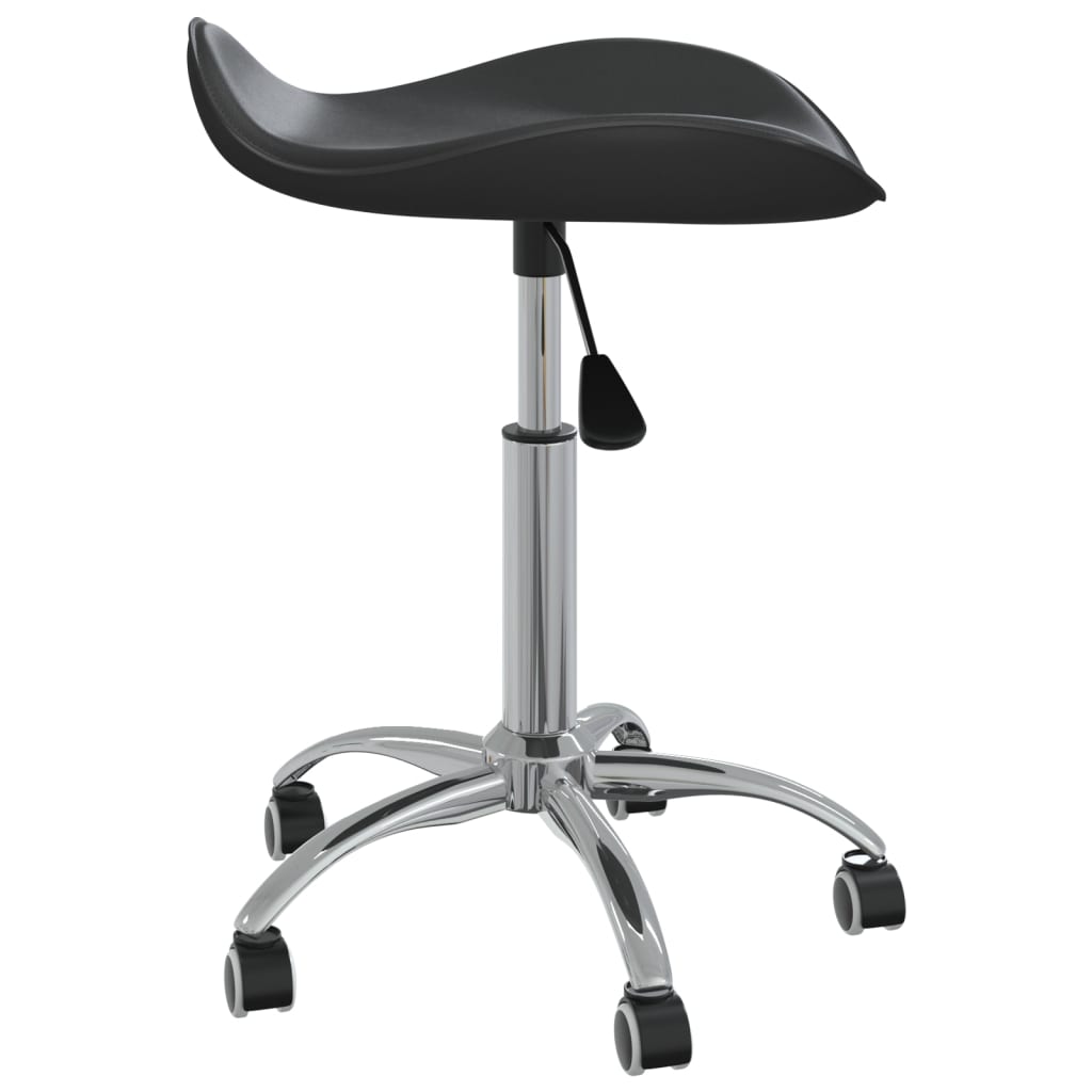 VidaXL Salonhocker, Kunstleder, schwarz